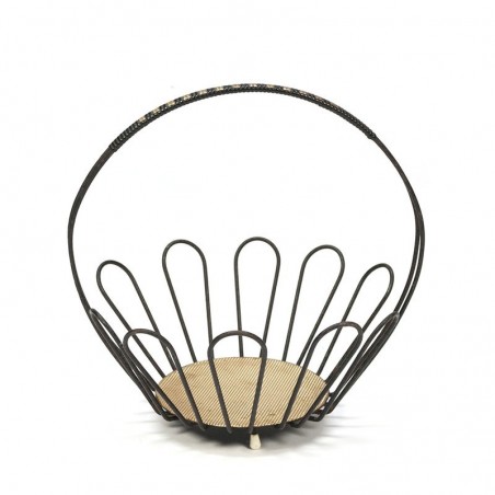 Vintage decorative metal basket