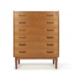 Teak vintage Danish chest of drawers