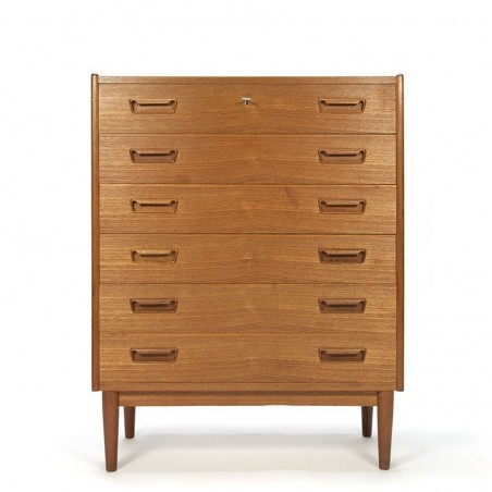 Teak vintage Danish chest of drawers