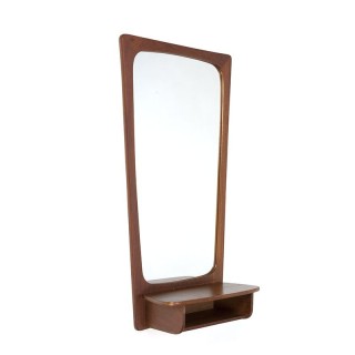 Teak vintage mirror from Denmark
