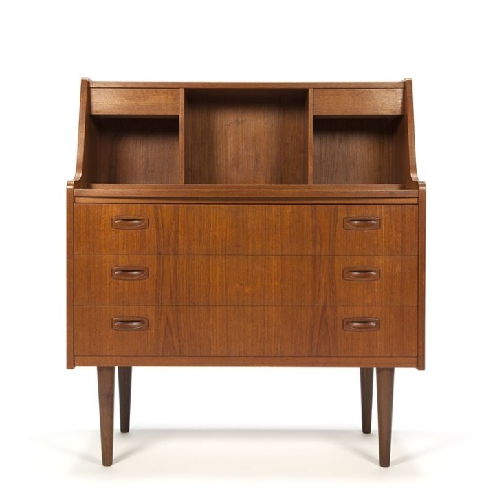Scandinavian secretaire in teak vintage
