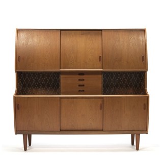 Danish vintage buffet cupboard in teak