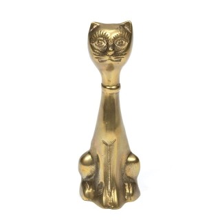 Vintage brass cat