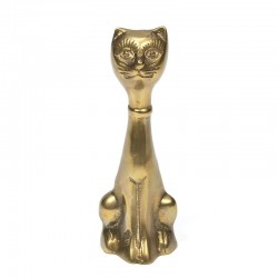 Vintage brass cat