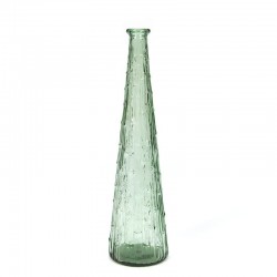 Vintage licht groene Italiaanse glazen vaas