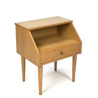 Vintage Danish oak bedside table