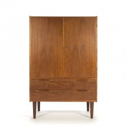Narrow model Danish vintage teak cabinet