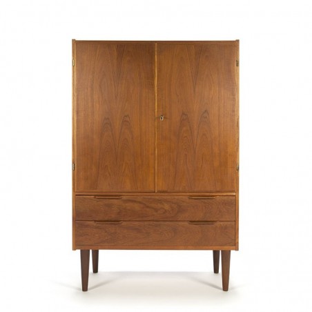 Narrow model Danish vintage teak cabinet