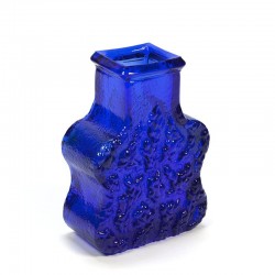 Vintage glass vase blue