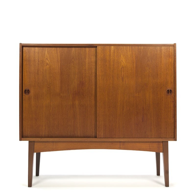 Imperialisme Tienerjaren Absorberend Deens vintage teak smal dressoir - Retro Studio