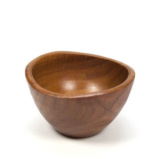 Small vintage teak Danish bowl
