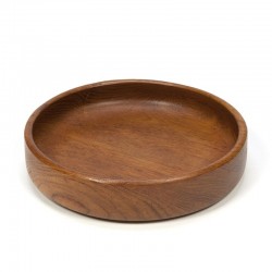 Low model vintage teak bowl