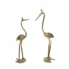 Brass set of 2 vintage cranes