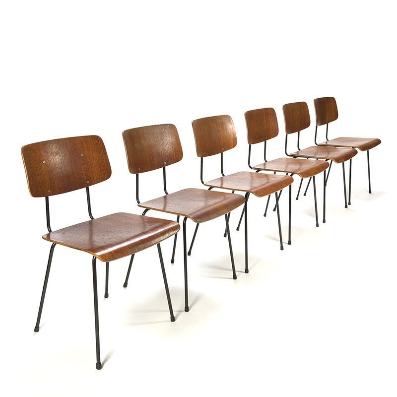 vorst Prediken Echt Vintage set model 1262 Gispen stoelen ontwerp A.R.