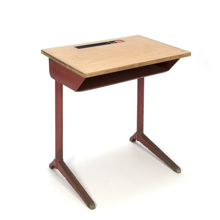 Vintage Marko industrieel schoolbureau