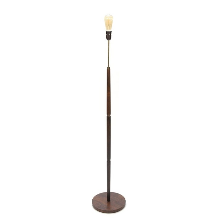 Palissander Deense vintage staande lamp