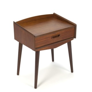 Vintage teak bedside table