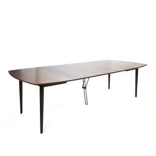 Grote Deense vintage palissanderhouten eettafel