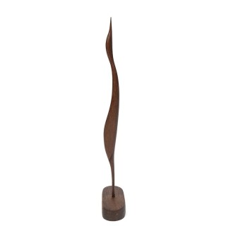 Vintage vogel sculptuur in teak