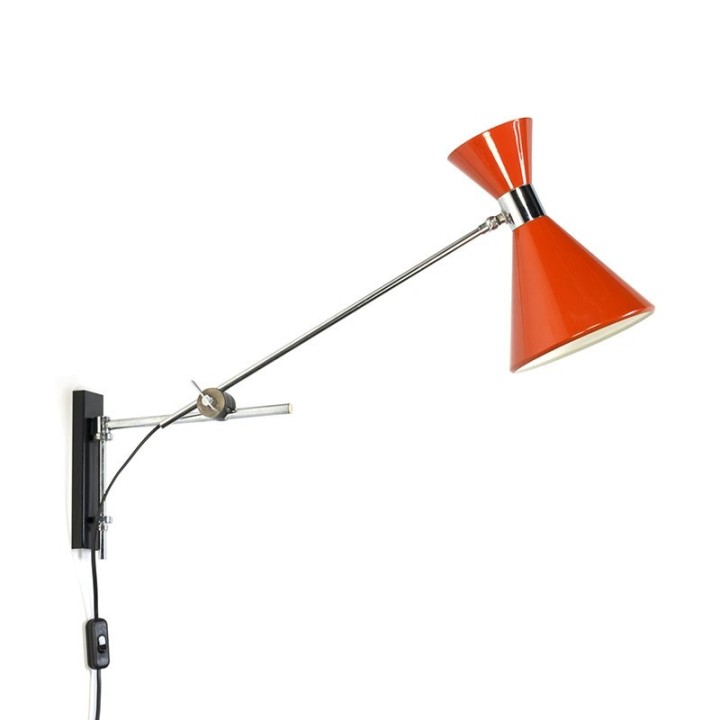 Vintage jaren zestig diabolo wandlamp