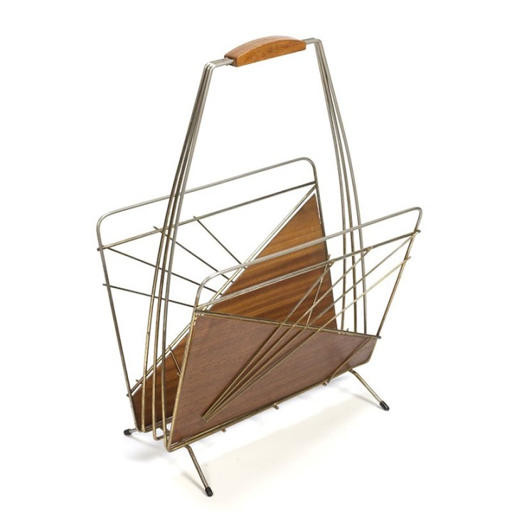 Vintage fifties magazine rack