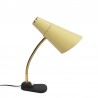 Vintage fifites desk lamp with yellow shade