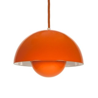 Vintage oranje Flower pot design Verner Panton