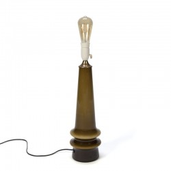 Deense vintage glazen tafellamp