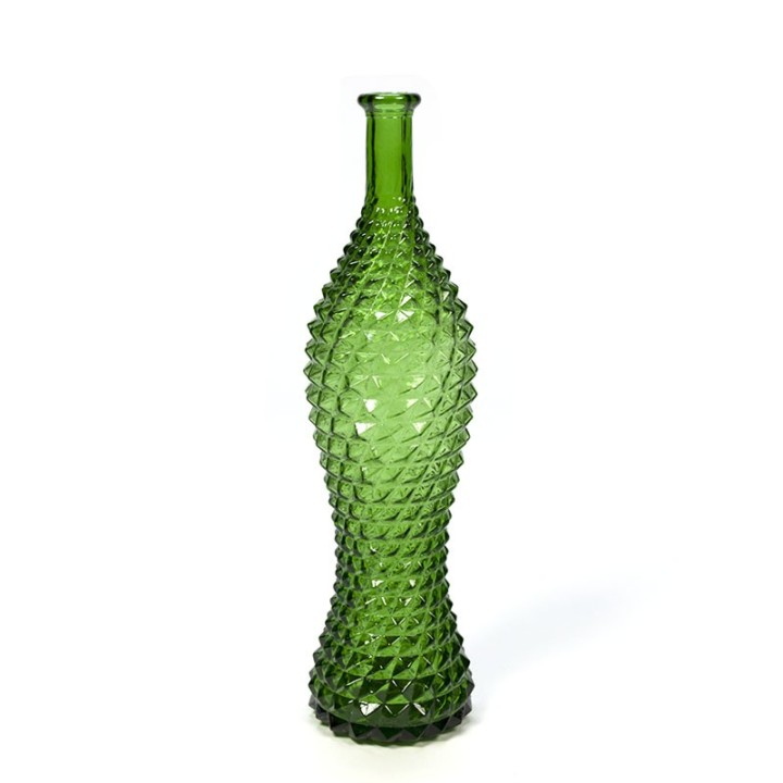Vintage decoratieve groene fles