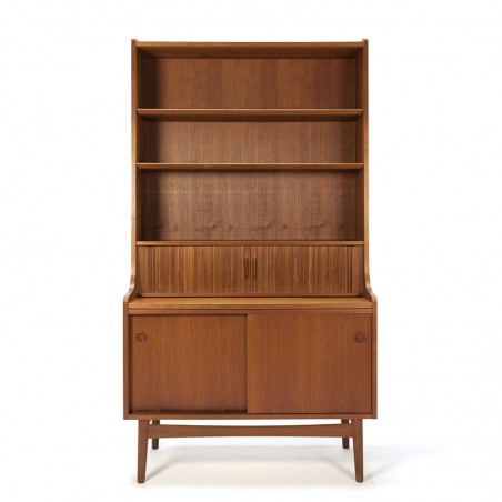 Danish vintage teak bookcase / secretary