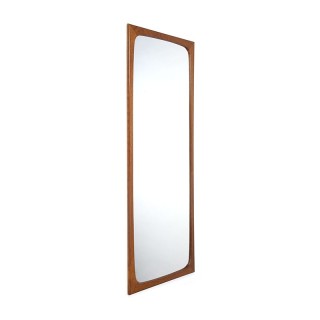 Large Danish vintage teak mirror
