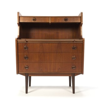 Vintage secretaire met organisch design