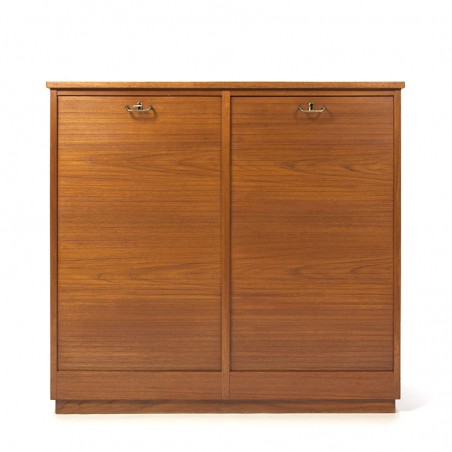 Vintage double Danish filing cabinet