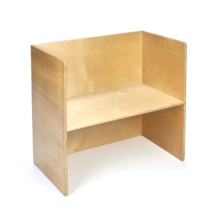 Vintage beech sofa and table in 1for kids