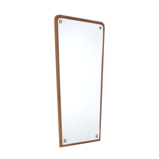 Vintage Danish mirror with frame of teak