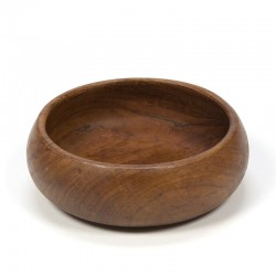 Small model vintage bowl of teak
