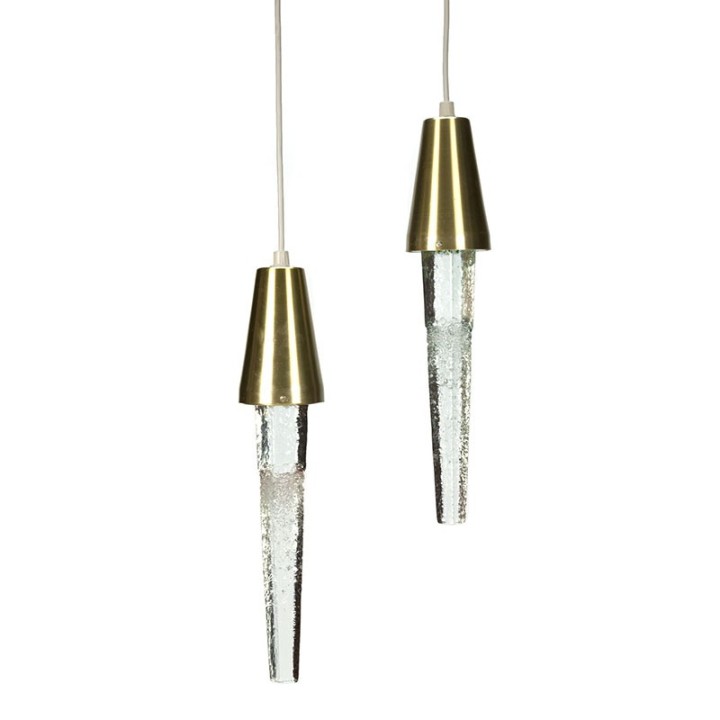 Vintage set Istappen lampen design Atelje Engberg