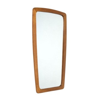 Teakhouten vintage Deense spiegel jaren 60