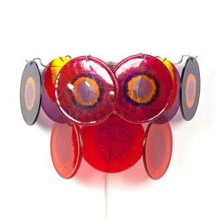 Vintage sixties space-age style wall lamp