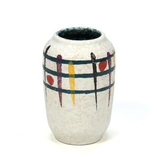 Colored vintage West Germany vase