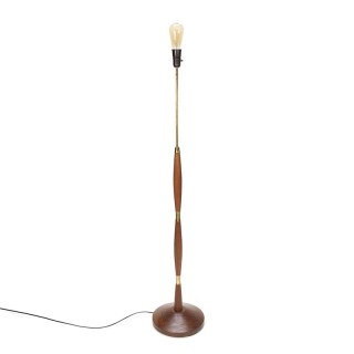 Deense vintage vloerlamp van teakhout