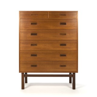 Large vintage Danish chest of drawers made by Vitre