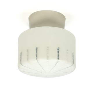 Vintage glazen vijftiger jaren plafondlamp