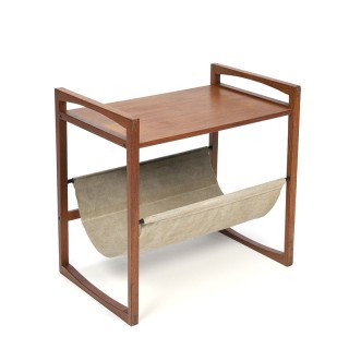 Teak vintage Danish magazine side table