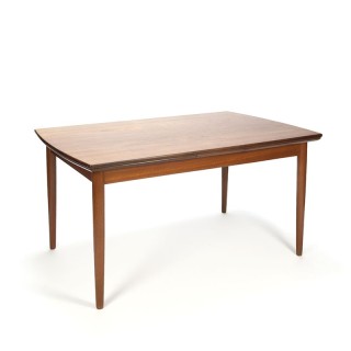 Teakhouten vintage uitschuifbare Deense eettafel
