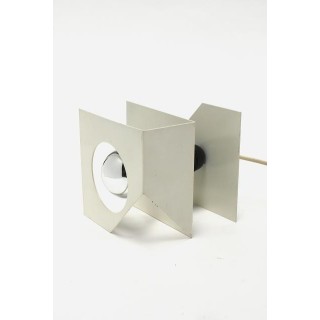 Wit metalen tafellamp - Retro Studio