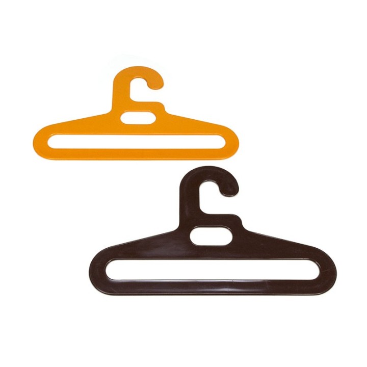 Set van 2 vintage plastic kledinghangers