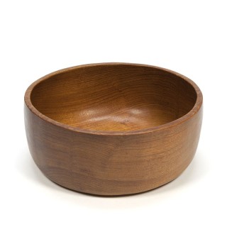 Teak vintage round bowl