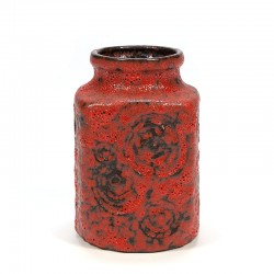 Vintage small model West-Germany vase red