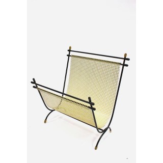 Metal magazine holder yellow